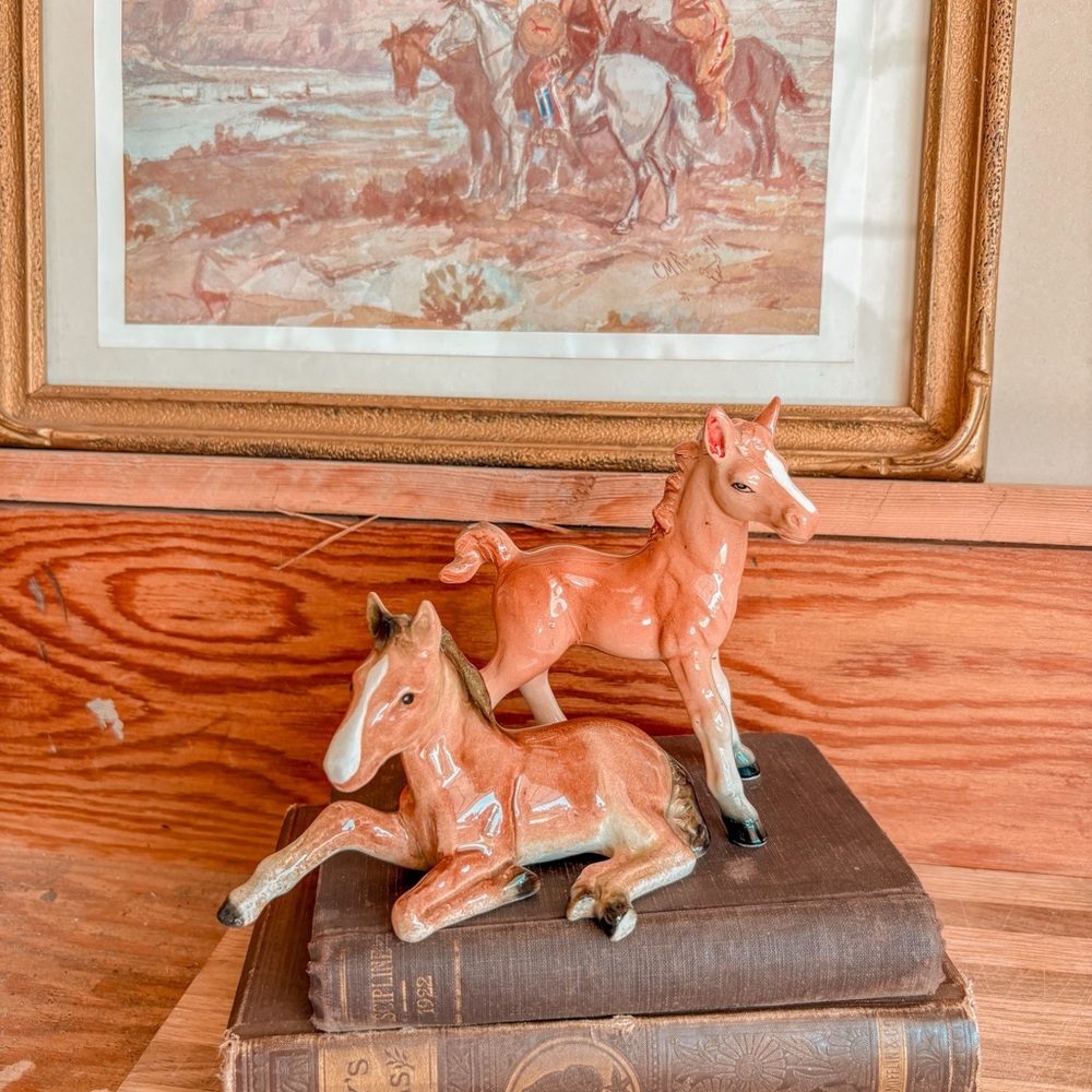 Vintage Ceramic Horse Figurines